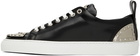 Moschino Black Leather Sneakers