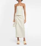 SIR D'Orsay halterneck linen top