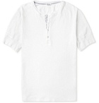 Schiesser - Karl Cotton-Jersey Henley T-Shirt - Men - White
