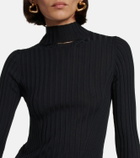 Wolford - Ribbed-knit wool and cashmere top