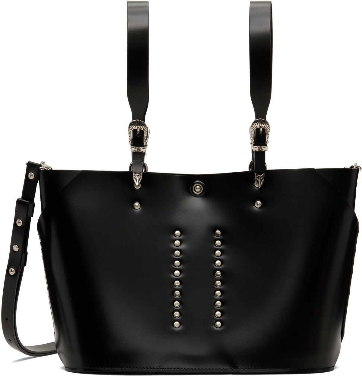 p*p様 00s TOGA ARCHIVES hand bag leather TOGA ARCHIVES Leather Tote Bag - Black | TheRoom