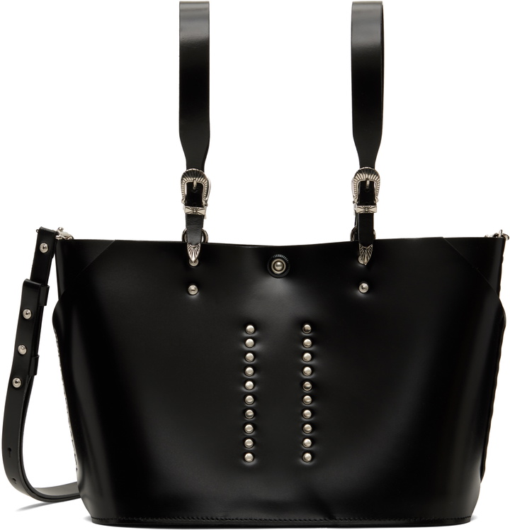 Photo: Toga Pulla Black Big Leather Tote