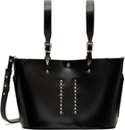 Toga Pulla Black Big Leather Tote