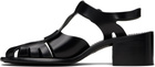HEREU Black Pesca Heeled Sandals