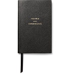 Smythson - Panama Travels and Experiences Cross-Grain Leather Notebook - Black