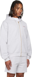 Casablanca Gray Classic Full Zip Hoodie