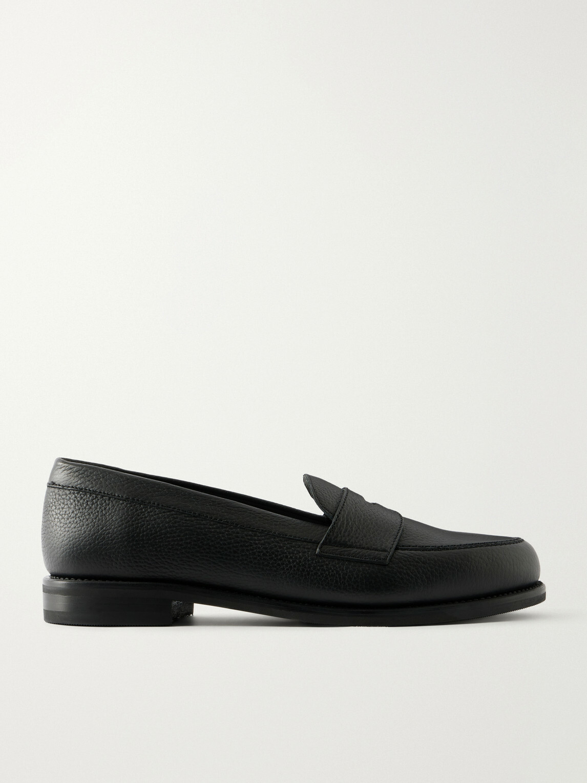 MORJAS - The Ivy Suede Penny Loafers - Black