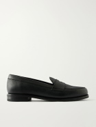 MORJAS - The Ivy Suede Penny Loafers - Black