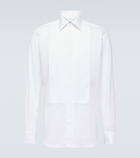 Canali Pleated cotton shirt