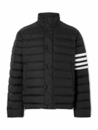Thom Browne - Striped Quilted Ripstop Down Jacket - Black