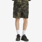 F.C. Real Bristol Men's Speed Camo Easy Shorts in Woodland
