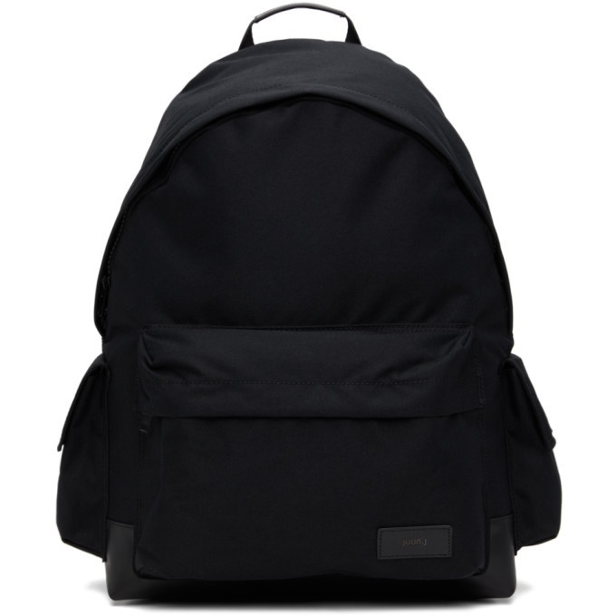 Photo: Juun.J Black Canvas Side-Pocket Backpack