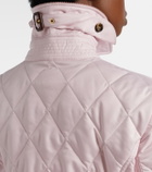Burberry Corduroy-trimmed quilted jacket