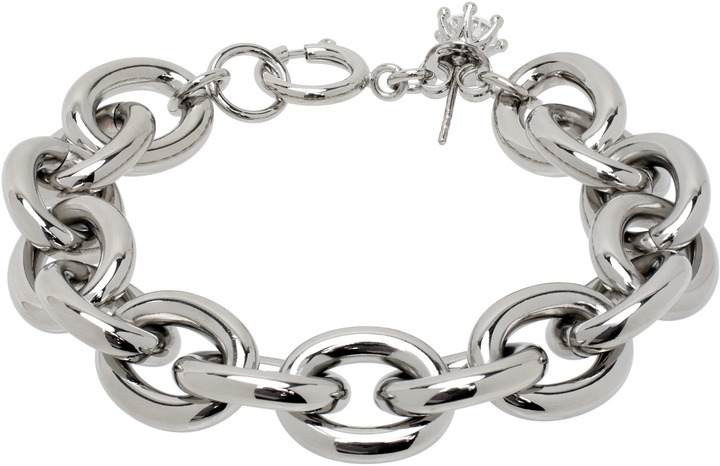 Photo: D'heygere Silver Solitaire Chain Bracelet