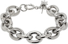 D'heygere Silver Solitaire Chain Bracelet