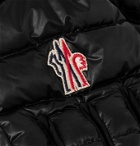 Moncler Grenoble - Logo-Appliquéd Quilted Nylon, Neoprene and Leather Down Ski Gloves - Black
