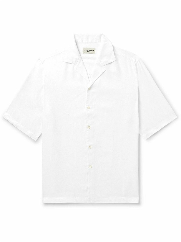 Photo: Officine Générale - Eren Camp-Collar Lyocell Shirt - White