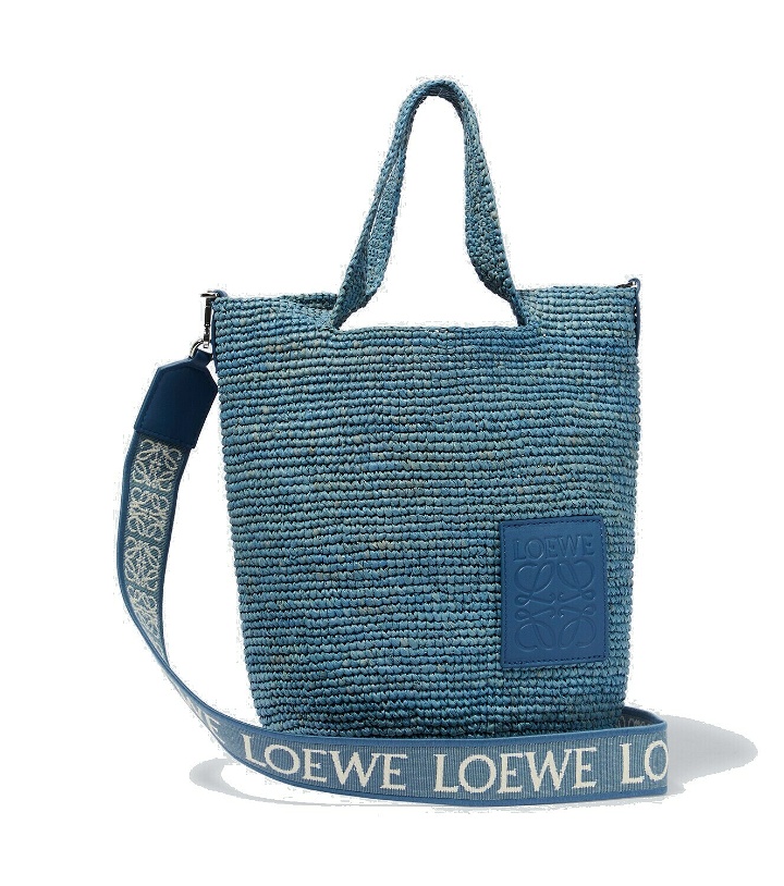 Photo: Loewe Paula's Ibiza Slit Mini raffia tote bag