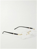 Montblanc - Meisterstück Rimless Square-Frame Acetate and Gold-Tone Optical Glasses