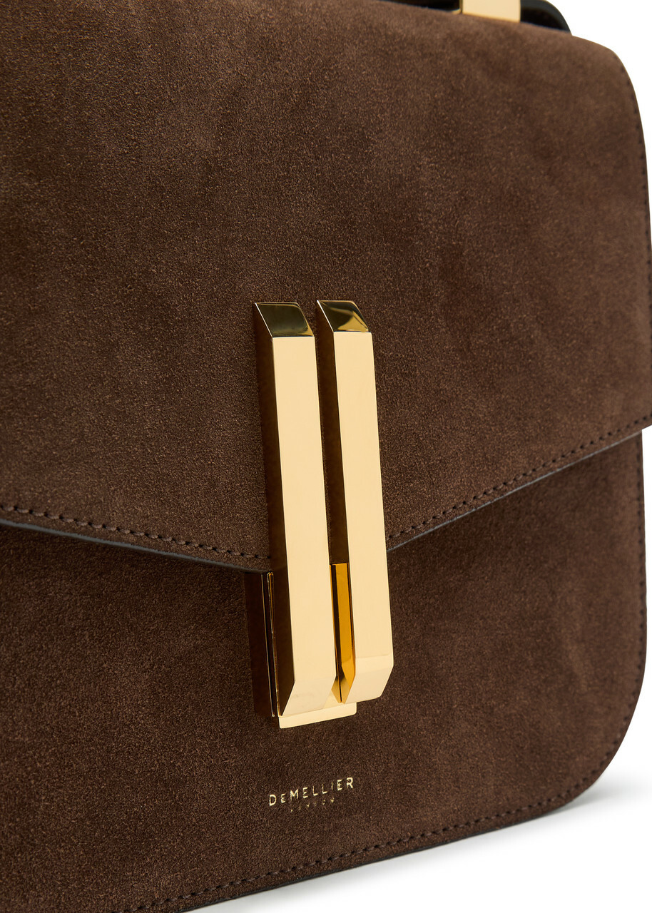 Demellier The Vancouver Grained Leather Cross-body bag - Dark Brown - One Size
