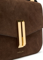 Demellier The Vancouver Grained Leather Cross-body bag - Dark Brown - One Size