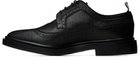 Thom Browne Black Pebble Grain Longwing Brogues