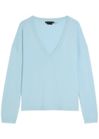 Alice + Olivia Williams V-neck Cashmere-blend Jumper Blue