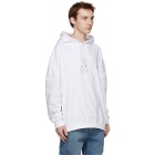 We11done White Logo Patch Hoodie