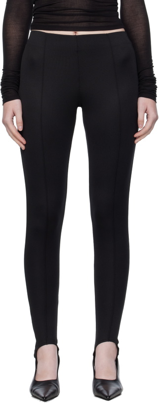 Photo: The Frankie Shop Black Caserta Stirrup Leggings