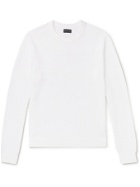 CLUB MONACO - Open-Knit Cotton Sweater - White - S