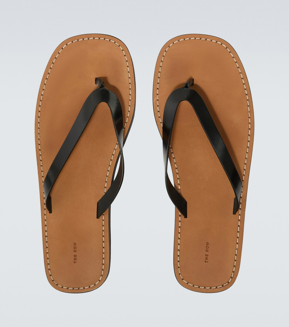 The Row City leather thong sandals