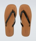 The Row City leather thong sandals