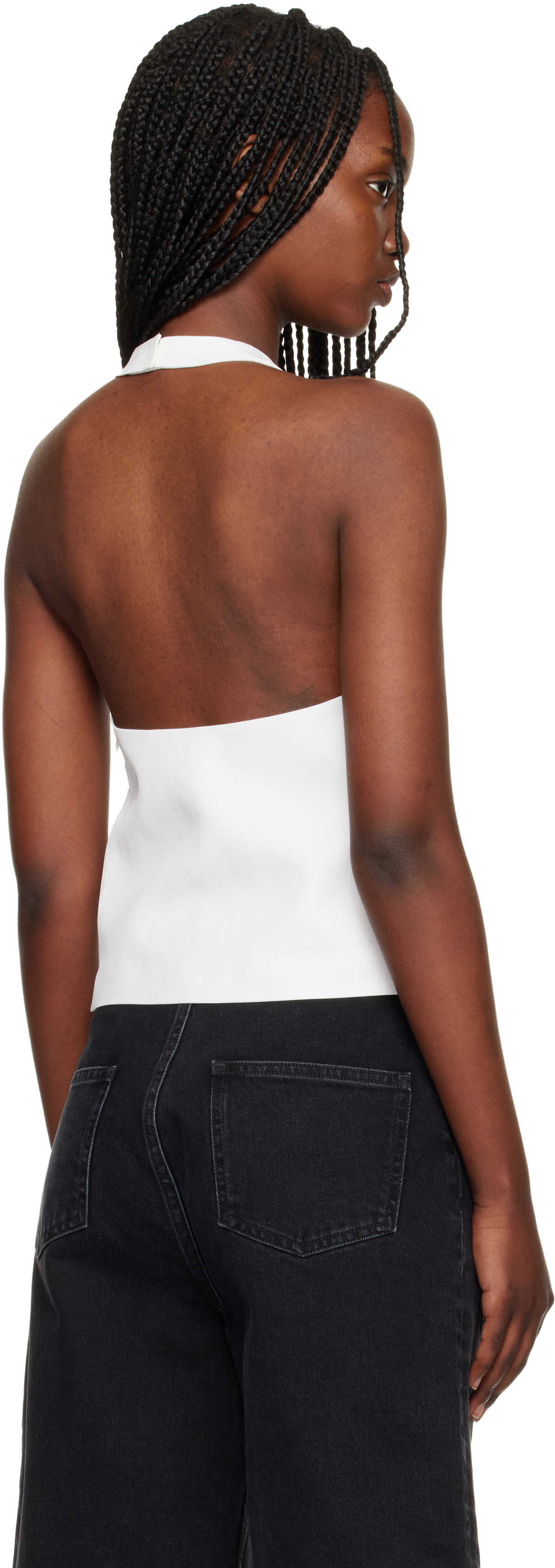 Loulou de Saison White Sami Halter Blouse