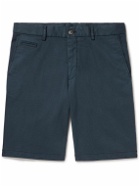 Altea - Milano Straight-Leg Lyocell and Cotton-Blend Bermuda Shorts - Blue