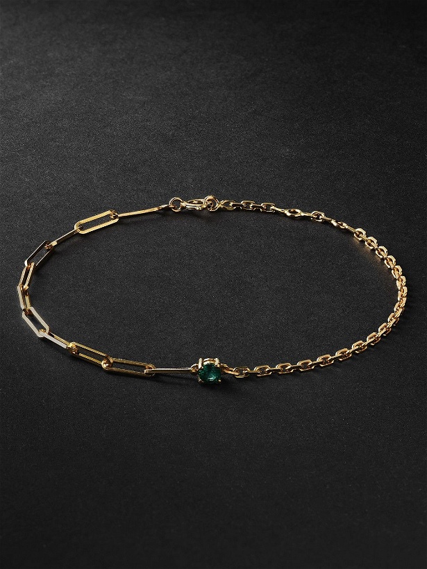 Photo: Yvonne Léon - Solitaire Gold Emerald Bracelet