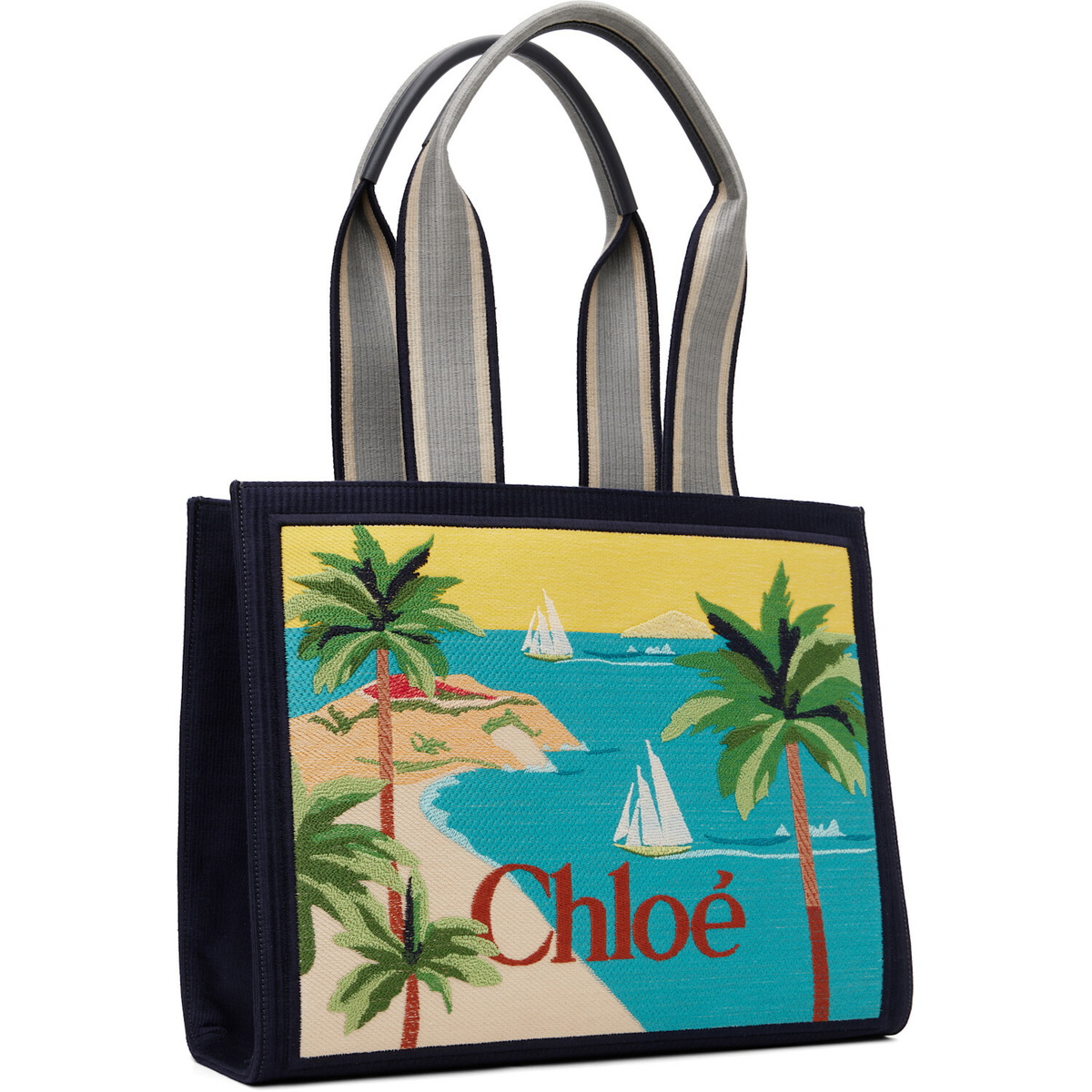 Chloé Navy 'Chloé Soleil' Tote