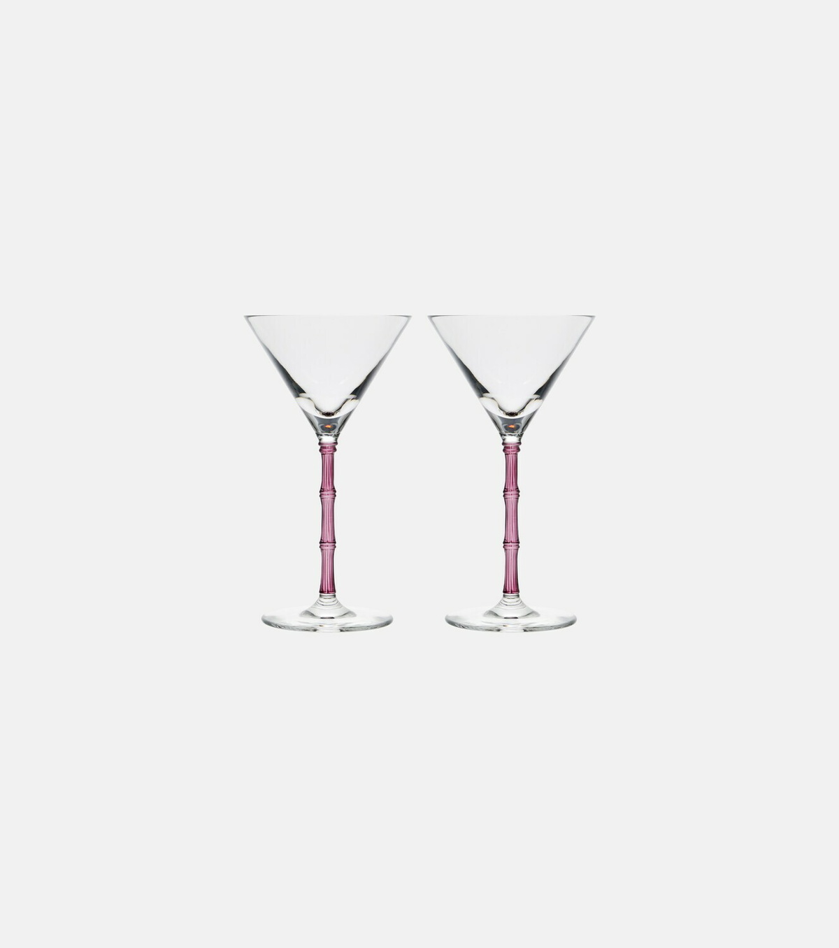 La DoubleJ Bamboo set of 2 martini glasses