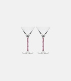 La DoubleJ Bamboo set of 2 martini glasses