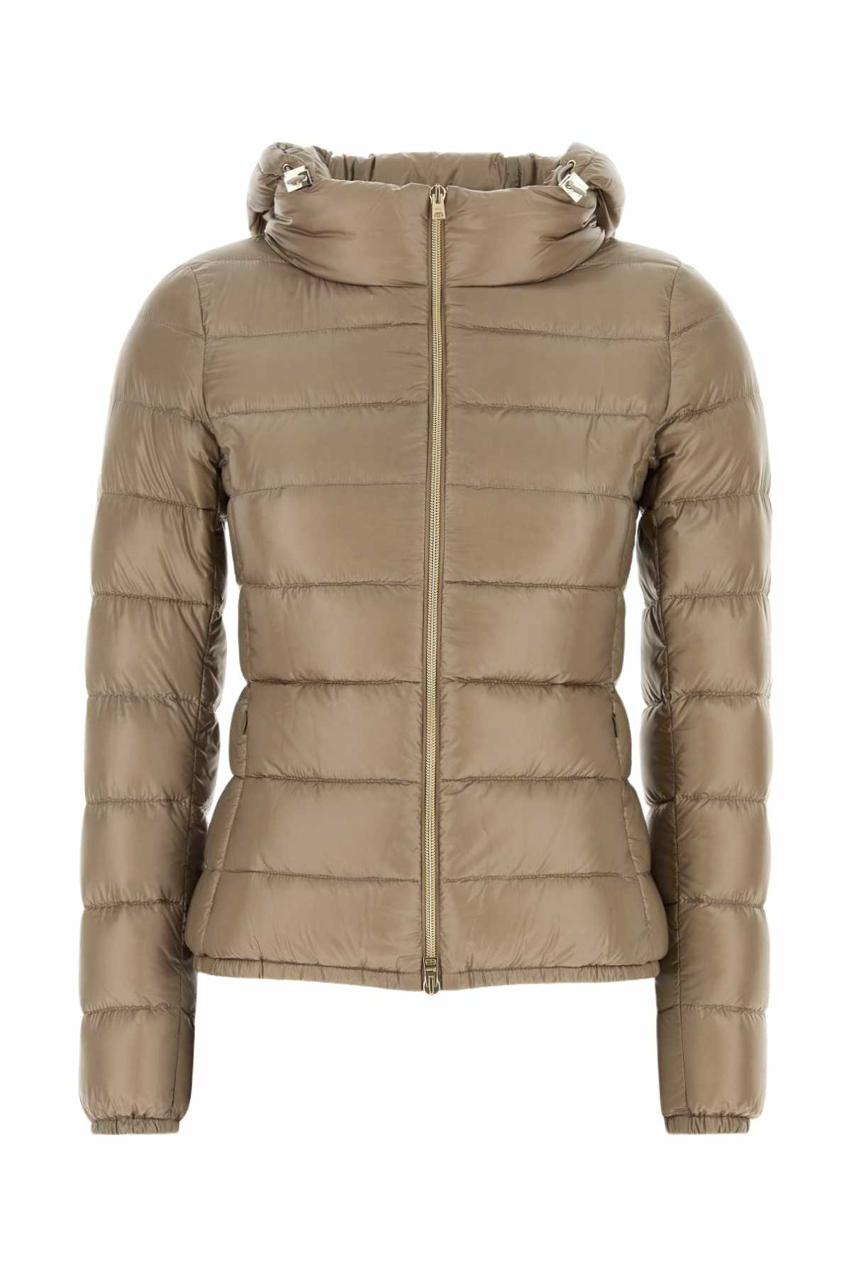 関税込★★希少★【HERNO】Ultralight nylon down jacket★Beige Herno - Beige Nylon Ultralight Side Snap Down Jacket