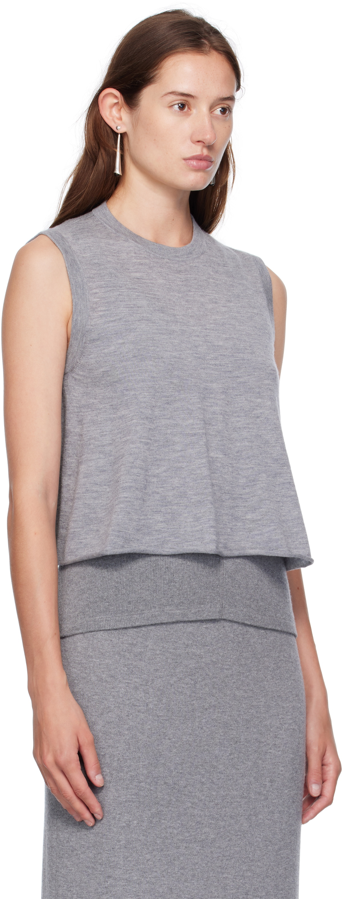 LISA YANG Gray Nali Top