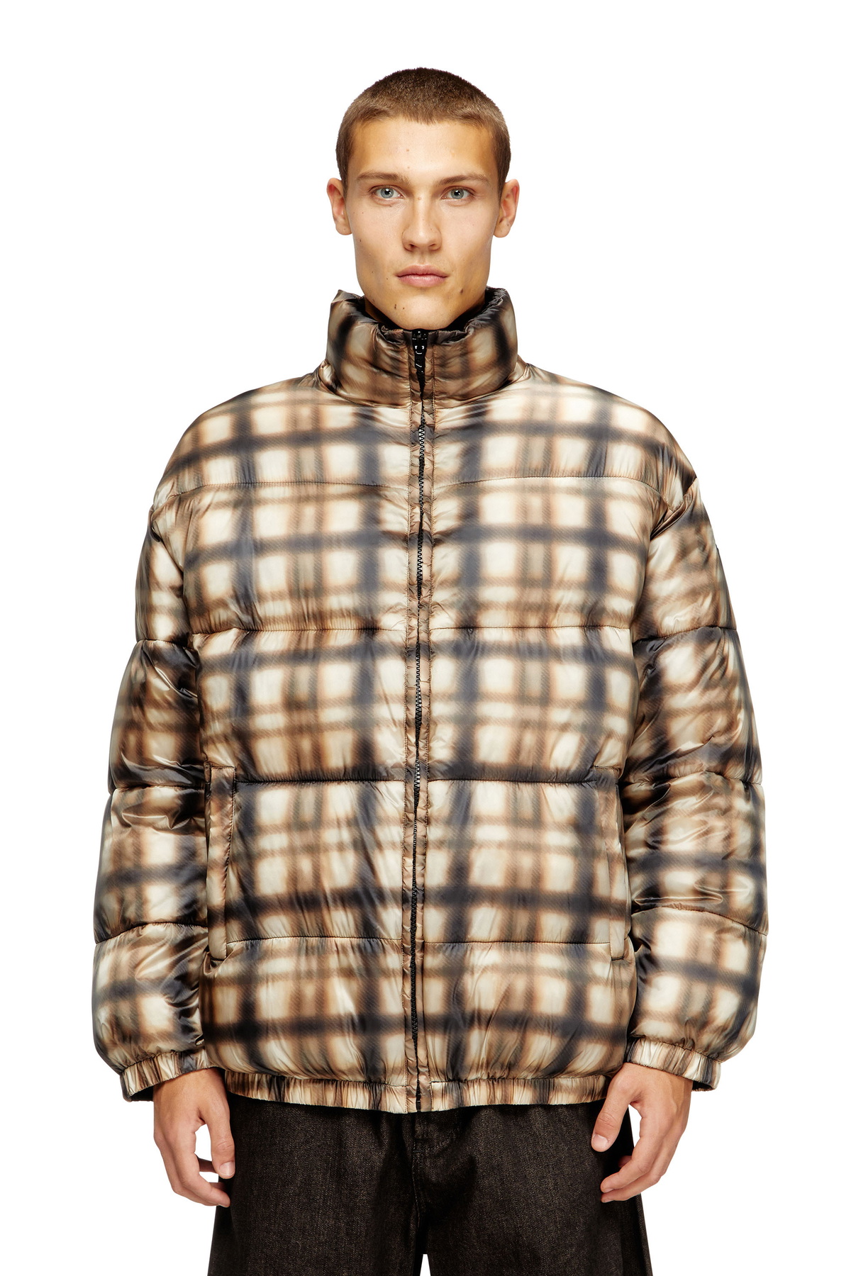 Diesel Black L-Franz-Patch Bomber Jacket Diesel