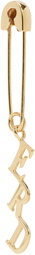 Enfants Riches Déprimés Gold 'ERD' Safety Pin Earring