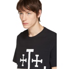 Neil Barrett Black Jerusalem Cross T-Shirt