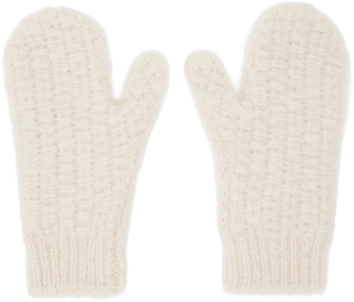 Photo: Jil Sander Off-White Mohair & Alpaca Mittens