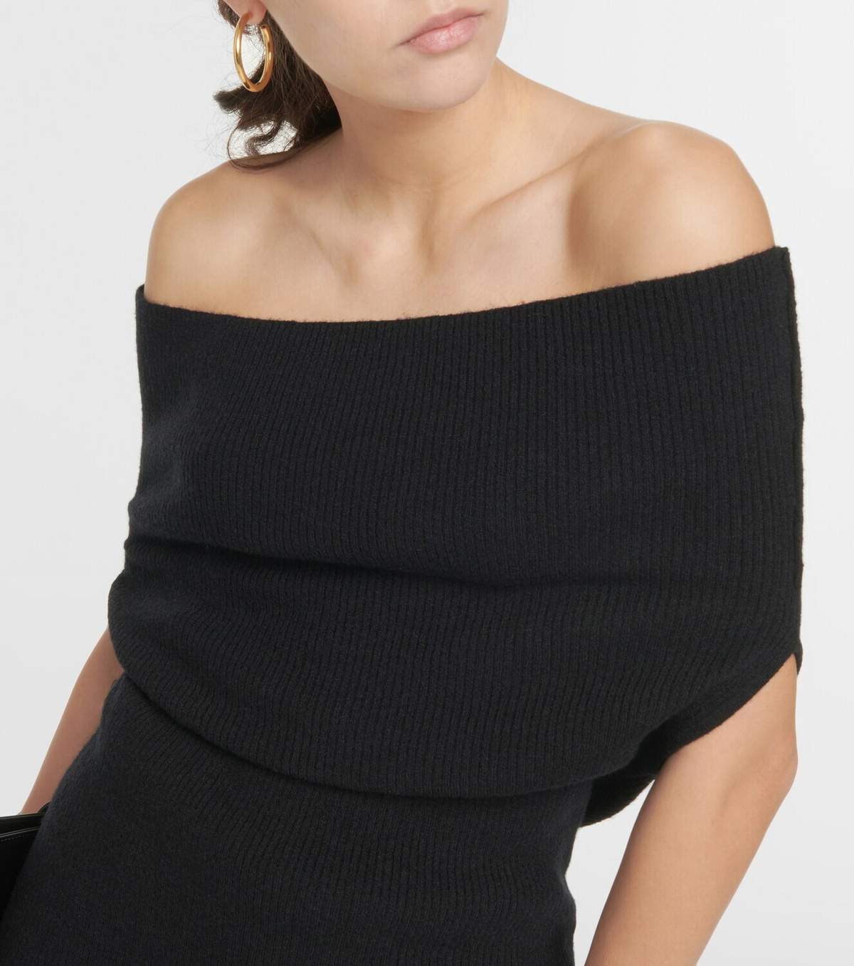 Toteme Ribbed-knit off-shoulder top Toteme