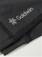 Goldwin - Logo-Print Stretch-Jersey and Mesh Gloves - Black