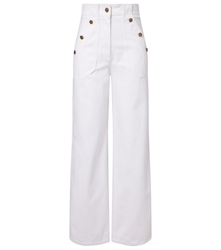 Photo: Max Mara High-rise wide-leg jeans