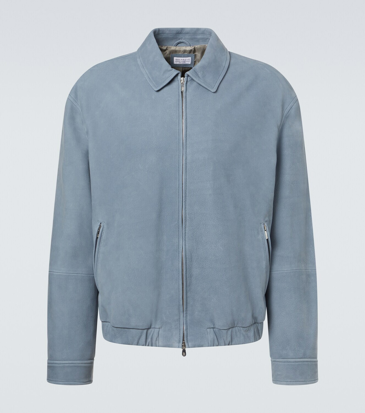 Brunello Cucinelli Leather blouson jacket Brunello Cucinelli