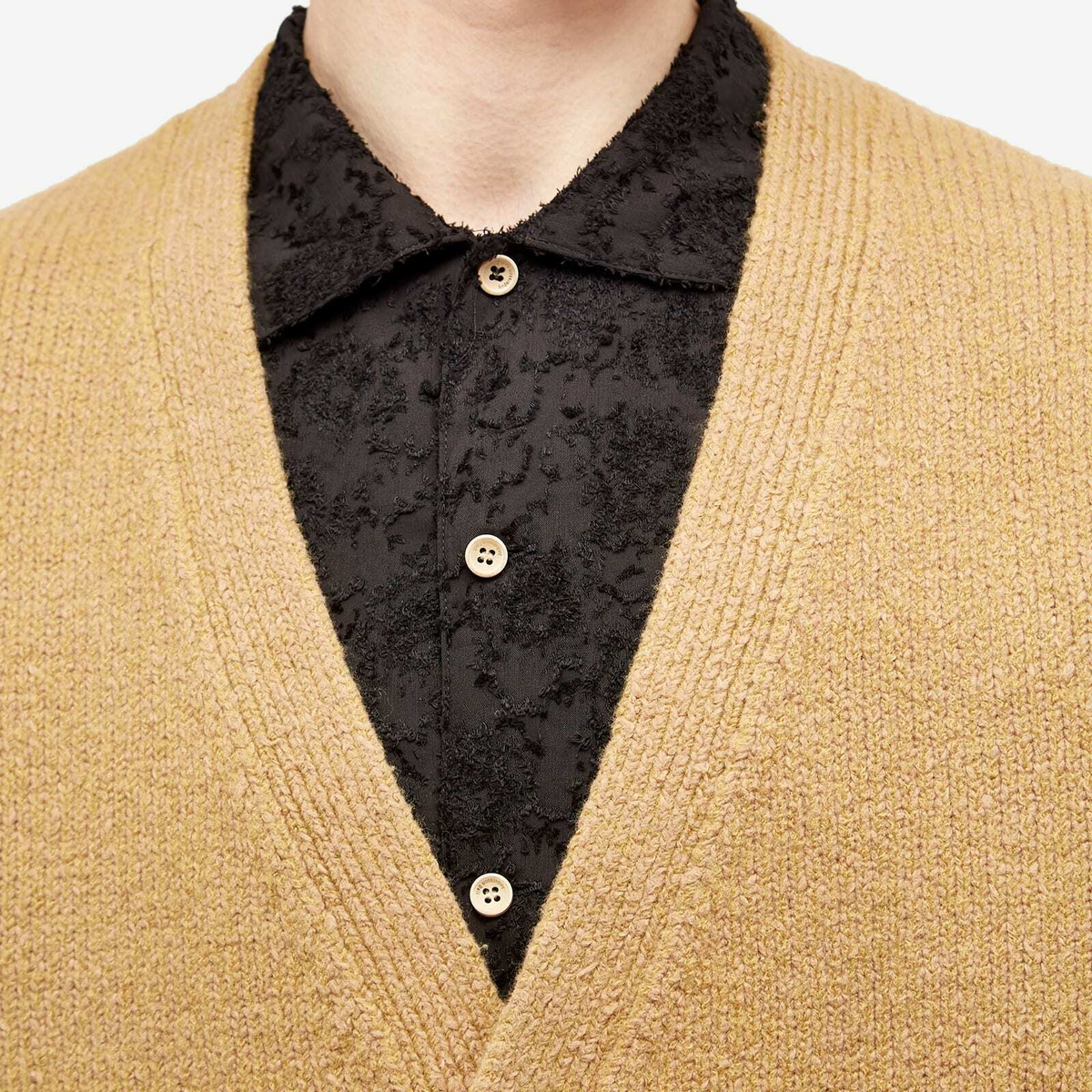 Acne Studios Men's Korval New Cardigan in Camel Brown Acne Studios