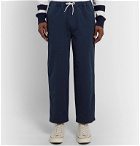 Albam - Tapered Cotton-Ripstop Drawstring Trousers - Blue